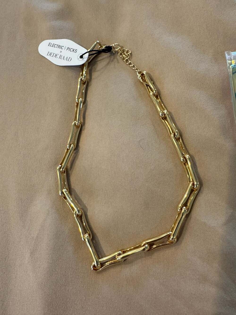 Electric Picks x Dede Raad Gold Pinched Link Chain Necklace